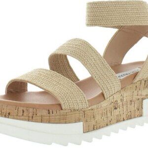 Steve Madden Bandi Ankle Strap Wedge - Size 7